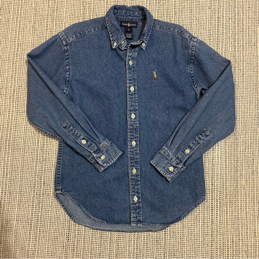 Ralph Lauren Vintage Boys Jean Button Up